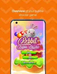 Bubble Shooter Rabbit Game - Free Bubble Game Screen Shot 0