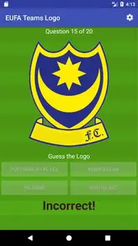 European Teams Logo Quiz Screen Shot 2