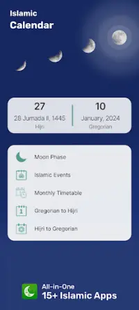Islamic Calendar & Prayer Apps Screen Shot 3