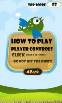 Wacky Fly - Birds Game Screen Shot 2