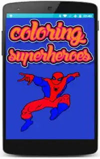 Superheroes coloring pages for kids Screen Shot 13