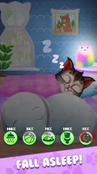 My Fluffy Kitty: Talking Pet DayCare Game For Kids Screen Shot 2
