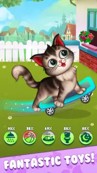 My Fluffy Kitty: Talking Pet DayCare Game For Kids Screen Shot 0