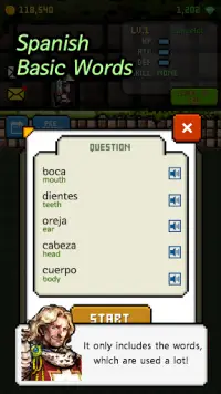 Spanish Dungeon: Learn Spanish Word Screen Shot 5