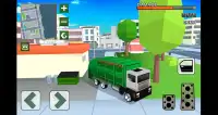 Blocky Garbage Truck Simulator Screen Shot 4
