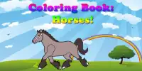 Libro da colorare: i cavalli Screen Shot 5