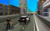 Coche de la policía de ciudad crimen persiguiendo Screen Shot 3