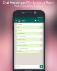 Chat Messenger With Ladybug Prank Screen Shot 4