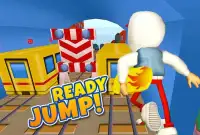 3D Train Castle Kids Surf  Run Screen Shot 1