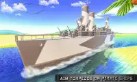 navales flota Caribe - golpear barcos piratas Screen Shot 3
