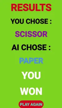 Rock Paper Scissor Challenge Screen Shot 3