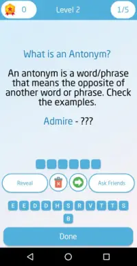 Synonyms Antonyms Game Screen Shot 0