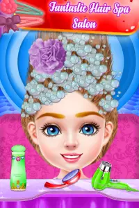 Cute Girl Hairstyle Salon – Makeover Games Screen Shot 1