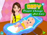 Diaper change baby games Screen Shot 0