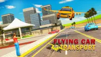 Volador Coche Transporte: Taxi Conducción Juegos Screen Shot 0