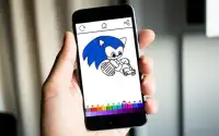 Coloring Sonic Kids Screen Shot 3