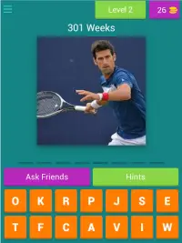 Tennis / Quiz Numéro 1 mondial Screen Shot 10