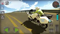Trafik Polisi Motorsiklet Simülatör Oyunu Screen Shot 5