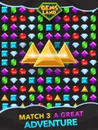 Gems Land-new free match 3 game, connect the dots! Screen Shot 5