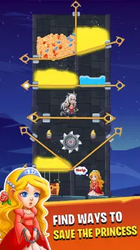 Hero Rescue 2: Pull the Pin - Puzzle free Screen Shot 2
