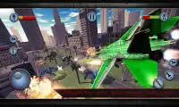 Airplane Robot Hero - City War Survival Screen Shot 2