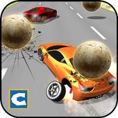 Car Crash Rolling Ball Simulator