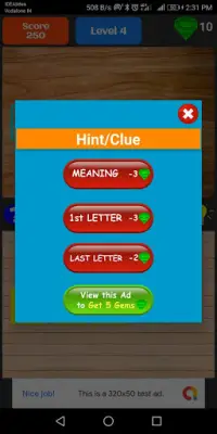 Scrambled word : The word game Screen Shot 3