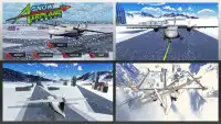 Schnee-Flugzeug-Landung Sim Screen Shot 4