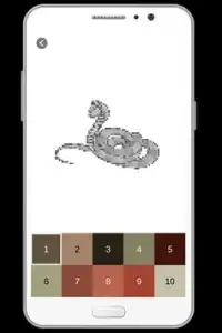 Animals Color By Number Pixel Art-Sandbox Coloring Screen Shot 2