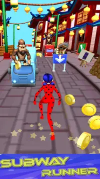 Ladybug Run Princess Endless 3D Screen Shot 0