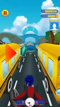 Super Sonic Subway Dash Screen Shot 2