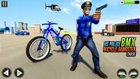 Police BMX Bicycle Street Gangster Shooting Game Screen Shot 0