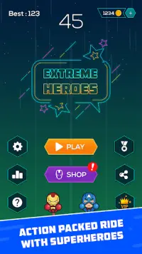 Extreme Heroes: Ultimate Tap Tap Game Screen Shot 0