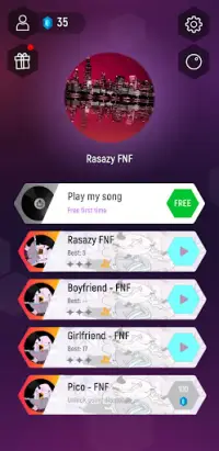 Rasazy FNF Friday Funny Music Tiles Screen Shot 0
