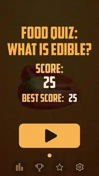 Food quiz: What is edible? Screen Shot 2