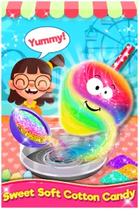 Rainbow Cotton Candy - Cooking Game Screen Shot 3