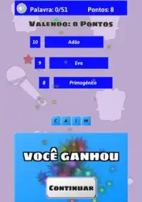 Jogo das Três Pistas da Bíblia Screen Shot 19