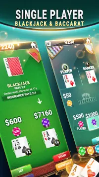 Blackjack & Baccarat Screen Shot 0