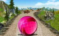 Touch rolling Ball Free ride Race Screen Shot 1