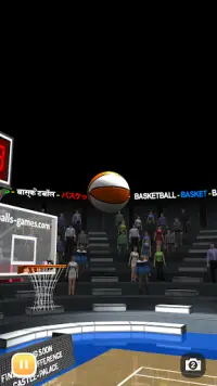 مسابقة تسديد كرة السلة ثلاثية الأبعاد - Basketball Screen Shot 2