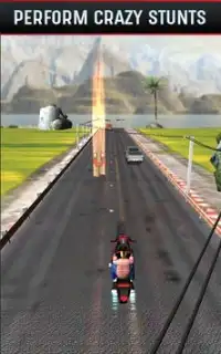 3D kota Moto racer ketangkasan Screen Shot 1