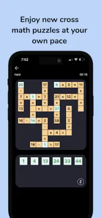 Cross Math Sudoku Puzzle Games Screen Shot 1