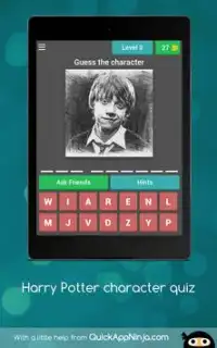 Harry Potter character quiz Screen Shot 15