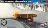 Driver di Up Hill Snow Truck Screen Shot 8
