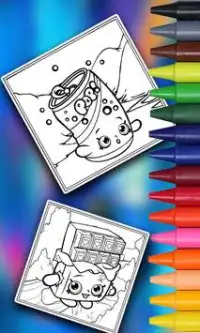 Book Art Shopkins Coloring Draw Screen Shot 2