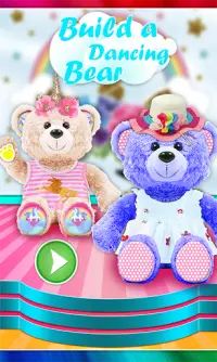 Build A Dancing Teddy Bear! Furry Rainbow Dancer Screen Shot 1