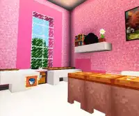 Bản đồ trò chơi dollhouse màu hồng cho MCPE roblox Screen Shot 3