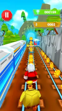 Subway Santa Runner Games 2023 Screen Shot 2