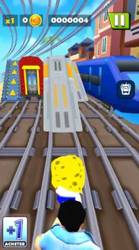 Subway Sponge Neighbor Runner Screen Shot 0