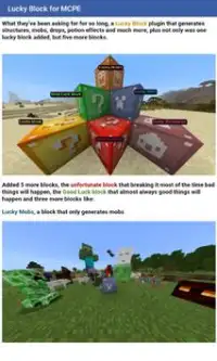 Lucky Block Mod for Minecraft PE Screen Shot 2